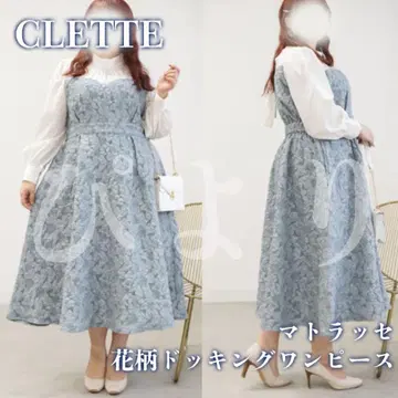 마틀라세 꽃무늬 도킹 원피스