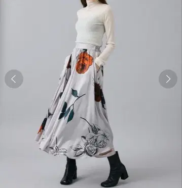 AMERI VINTAGE ELLA CIRCULAR SKIRT 그레이