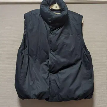 유니클로U 퍼프테크 논퀼트 베스트 다운 베스트 XL 블랙