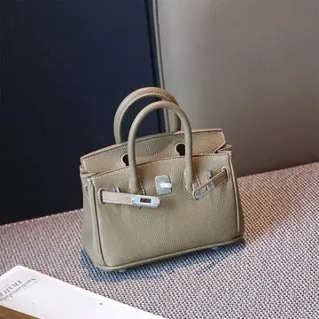 엘레강트 베이지 핸드백 천연 가죽