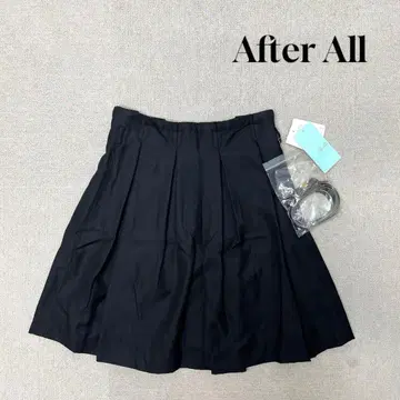 새상품 After All 플리츠 미니 스커트 블랙 M 사이즈