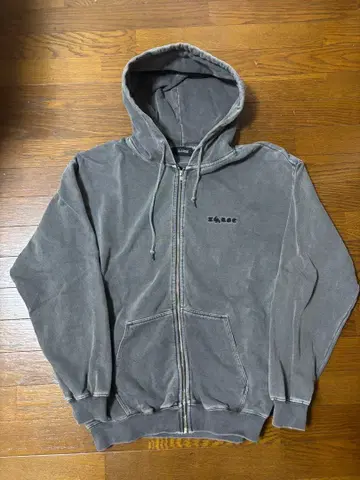 XLARGE 그레이 LA 로고 자수 후드티 L