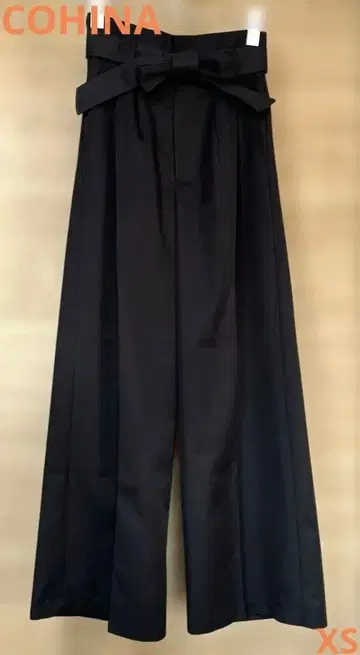 COHINA 와이드 팬츠 센터 프레스 슬랙스 작은 체구 작은 사이즈