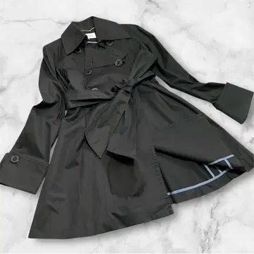 Pinky&Dianne 블랙 트렌치코트 허리 벨트 포함