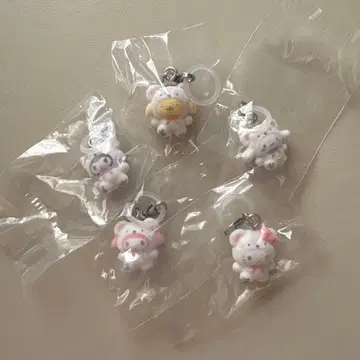 산리오 캐릭터즈 포근포근 스노우 표식 액세서리 5개 세트