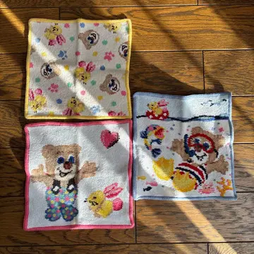 페이 타월 손수건 테디 3장 세트 2