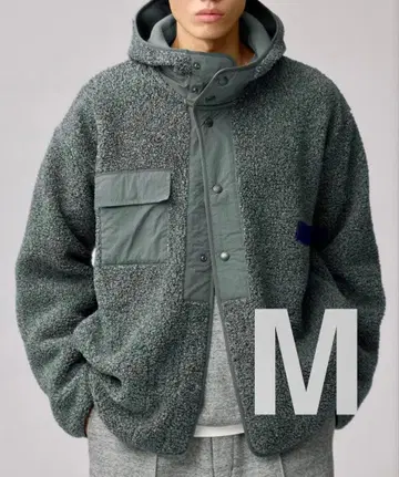 GU X ENGINEERED GARMENTS 보아 플리스 스냅 후드티