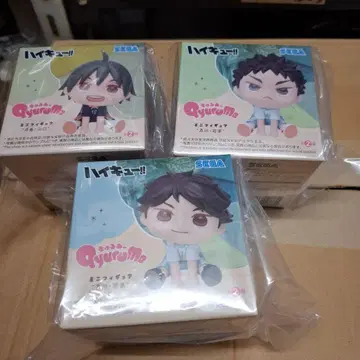 [ 3개 세트 ] 하이큐!! 큐룽하게 쳐다보는 포즈 미니 피규어