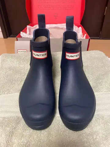 HUNTER W 오리지널 첼시 블랙 US6