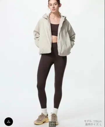 윈드프루프 플리스 리버서블 풀 집업 후드티 유니클로 L