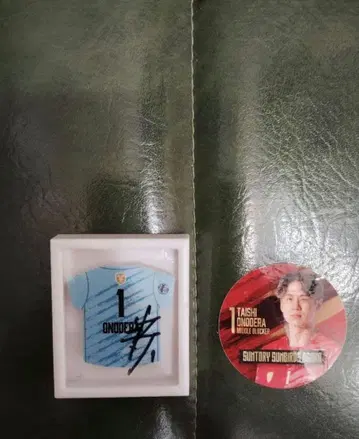 산토리 선버즈 오노데라 타이지 유니폼형 마그넷 친필 사인 씰