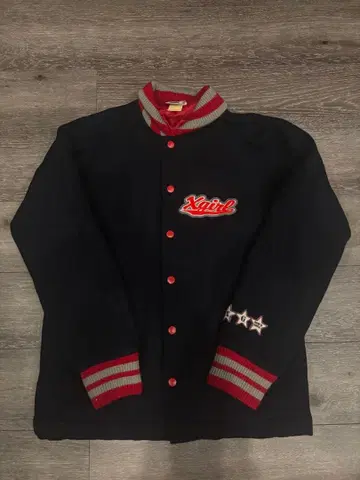x-girl 바시티 자켓