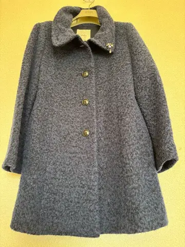 레리안 leilian 알파카 혼방 코트 블루 일본제