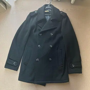 SCHLUSSEL 남성용 블랙 피코트