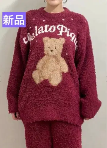 [ 새상품 ] 젤라또피케 HOLIDAY 젤라또 스노우 베어 자카드 풀오버