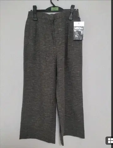 와이드 팬츠 그레이 풍화면 M~L 고품질 체형 커버 새상품 미사용005