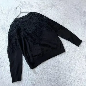 새상품급 [애드니시스] (F) 레이스 니트 블랙