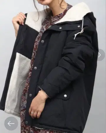 마운틴 후드티 리버서블 블랙