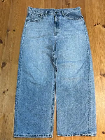 GU 와이드 핏 데님 34