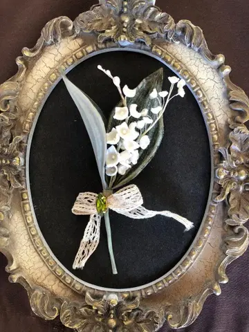 염색 꽃 은방울꽃