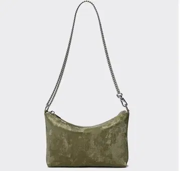 천연 가죽 올리브 벨로아 클러치백