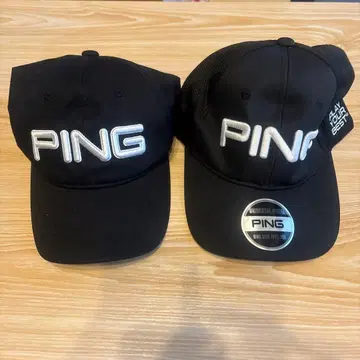 PING 블랙 캡 원사이즈 2개