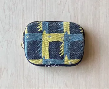 D링 포함 얇은 타입 라운드 파우치