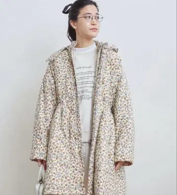 fig London 아우터 꽃무늬 미니 꽃무늬 코트