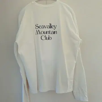 SEAVALLEY MOUNTAIN CLUB 롱T 1 긴팔 화이트SEA