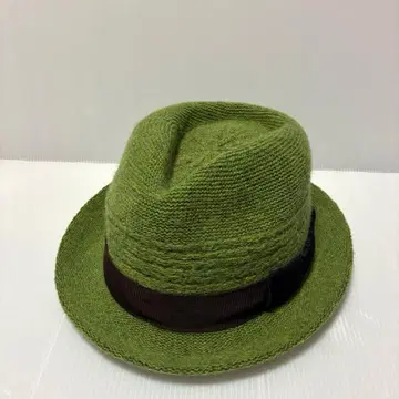 quenere 카니지 그린 컬러 울 중절모