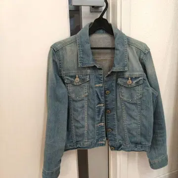 INDIVI 라이트 블루 데님 자켓 짧은 기장