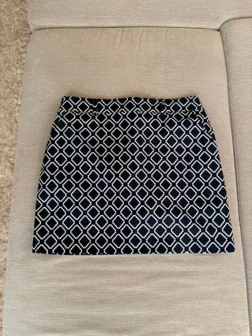 TAYLORMADE 테일러메이드 다이아몬드 패턴 골프 스커트 네이비