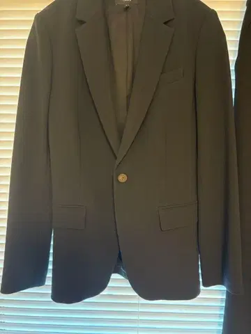 Theory 블랙 셋업 수트 Admiral crepe 0 사이즈