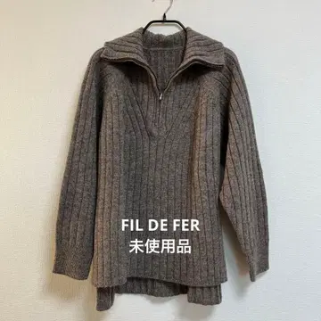 [ 미사용품 ] 필 데 페르 하프 지퍼 니트