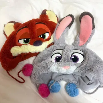 주토피아 팬캡 주디 닉 디즈니 2종 세트 모자