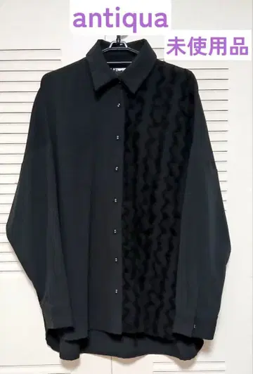 안티카 antiqua 긴팔 프린지 셔츠 블라우스