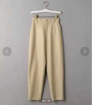 BEAUTY&YOUTH 인조 가죽 팬츠 베이지