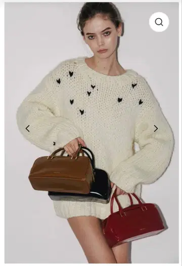 미사용 새상품 THETOE Notting-Hill Heart knit M