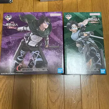 진격의 거인 리바이 한지 피규어 2체 세트 제일복권