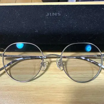 JINS 실버 라운드 안경