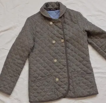 트래디셔널 웨더웨어 울 퀼팅 코트