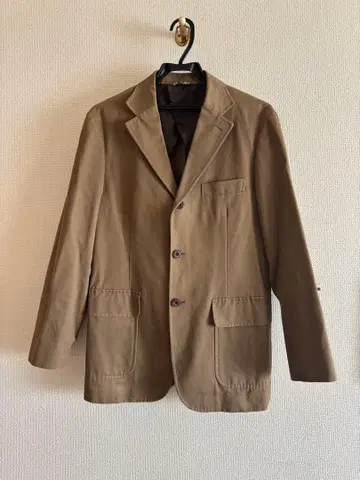 NEWYORKER 테일러드 자켓 베이지 카멜 코튼 M 사이즈