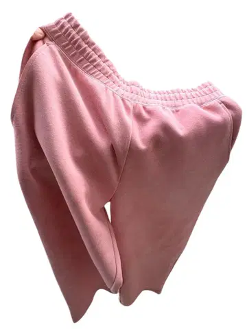 UNIQLO C 핑크 염색 스웨트 팬츠 조거 팬츠