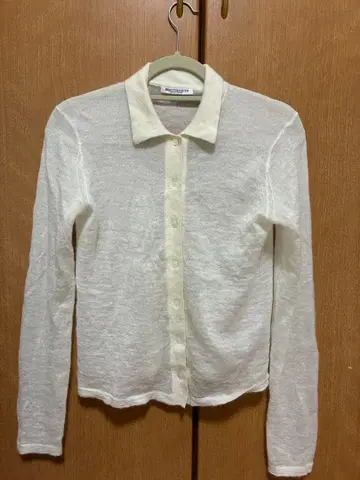 UNITED ARROWS 카라 부착 시어 가디건