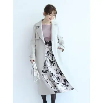 아푸와이저 리셰 울 더블 페이스 코트 그레이지