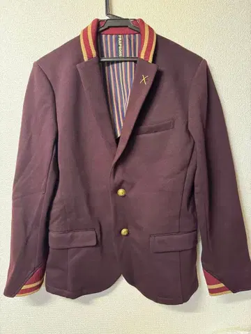 FRAPBOIS 버건디 테일러드 자켓