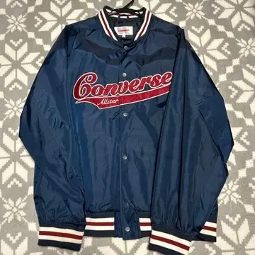 Converse 바시티 자켓 L 네이비