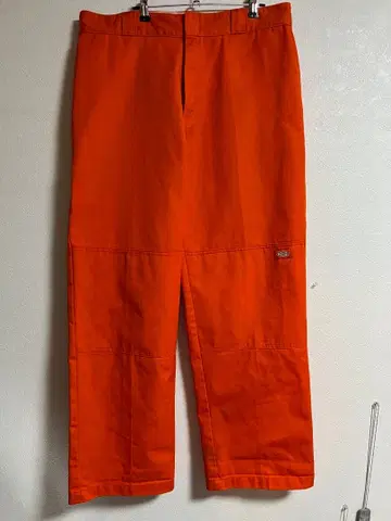 Dickies 워크 팬츠 오렌지