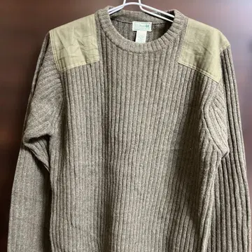 엘엘빈 메리노 램스울 밀리터리 커맨드 니트 스웨터 L