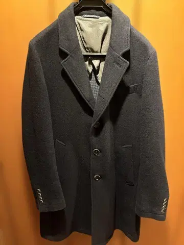 체스터 코트 네이비 L 사이즈